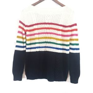 Tommy Hilfiger rainbow sweater size small-O